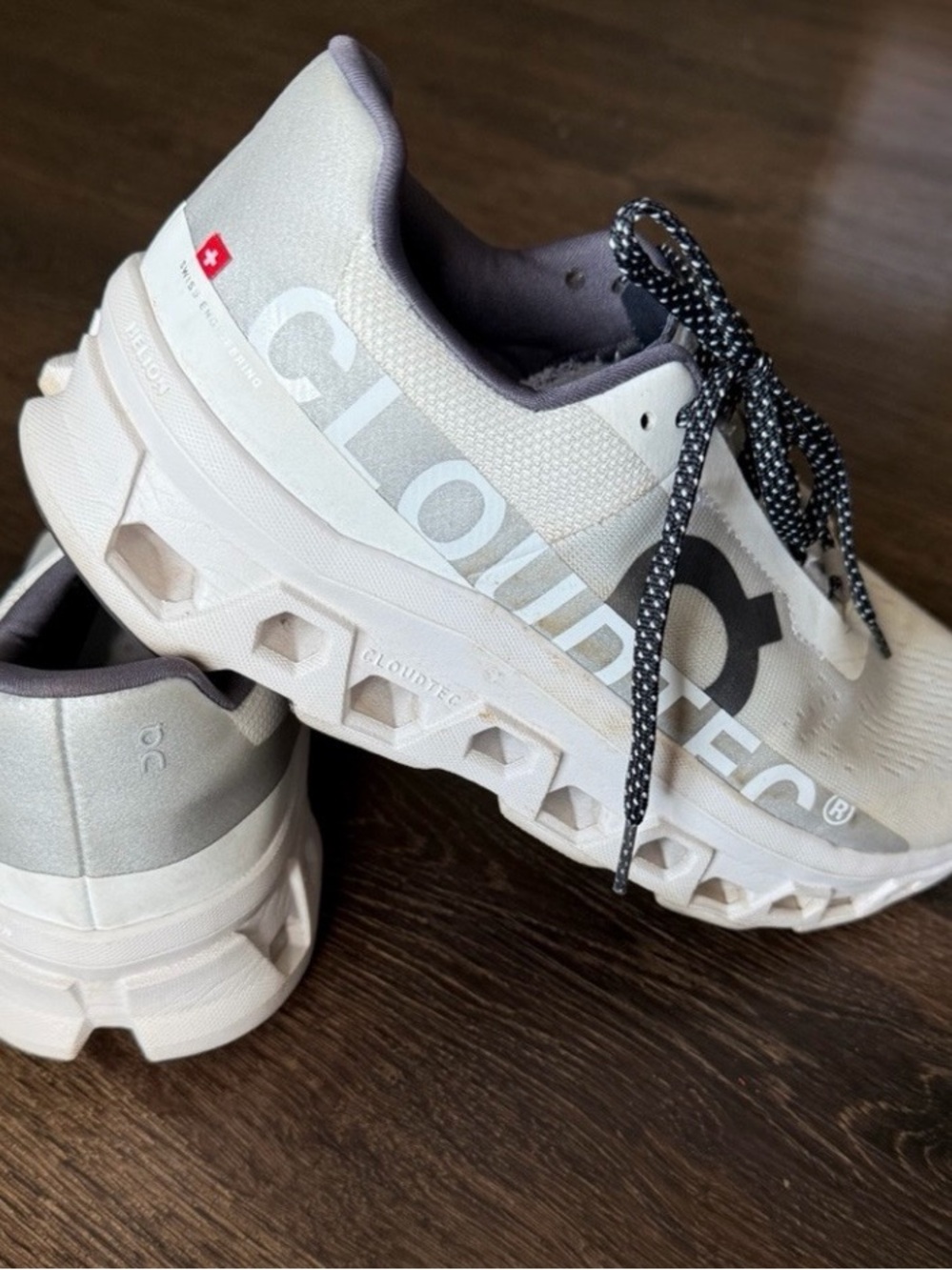 On Running Kids CloudTec White & Light Gray Sneakers